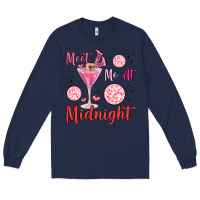 Navy meet me at midnight Long Sleeve Tee - MaliasSmallBusiness