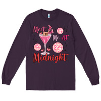 Plum meet me at midnight Long Sleeve Tee - MaliasSmallBusiness
