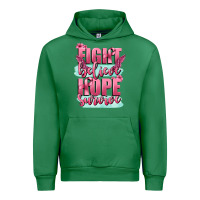 Emerald fight believe hope survive cancer awareness Urban Hoodie - FaDigitalArtStudio