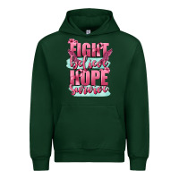 Forest Green fight believe hope survive cancer awareness Urban Hoodie - FaDigitalArtStudio