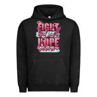 Pigment Black fight believe hope survive cancer awareness Urban Hoodie - FaDigitalArtStudio