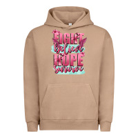 Pigment Burro fight believe hope survive cancer awareness Urban Hoodie - FaDigitalArtStudio