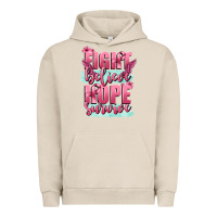 Pigment French Oak fight believe hope survive cancer awareness Urban Hoodie - FaDigitalArtStudio