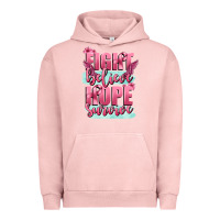 Pigment Salmon fight believe hope survive cancer awareness Urban Hoodie - FaDigitalArtStudio