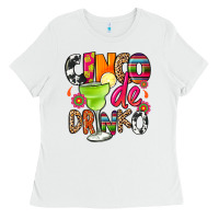 White cinco de drinko Ladies Tee - CTS Tumbler Store