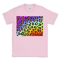 Bubblegum Pink leopard background rainbow 3200x2400 Classic Tee - AdoDesignShop