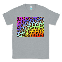 Heather Grey leopard background rainbow 3200x2400 Classic Tee - AdoDesignShop