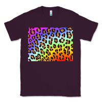 Plum leopard background rainbow 3200x2400 Classic Tee - AdoDesignShop
