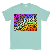 Seafoam leopard background rainbow 3200x2400 Classic Tee - AdoDesignShop