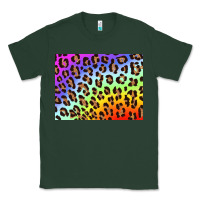 Sports Green leopard background rainbow 3200x2400 Classic Tee - AdoDesignShop