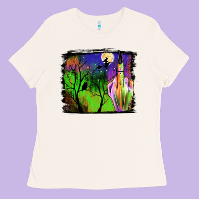 Halloween Background Ladies Tee Designed By Jahusdesignshop