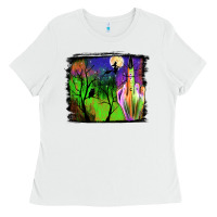 White halloween background Ladies Tee - JahusDesignShop