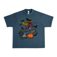 Midnight Navy Witch Urban Heavy Tee - NancyCooperArtShop