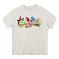 Cream Easter Teacher Easter Day Heavy Core Tee - Neo Western