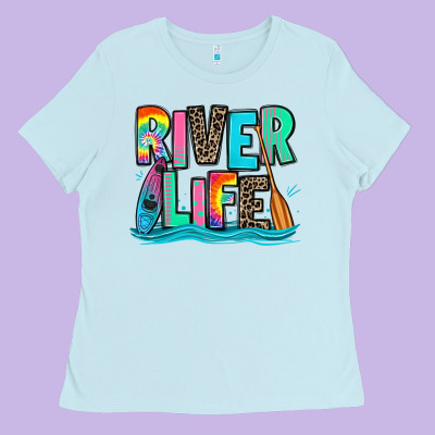 River Life Kayaking Ladies Tee Designed By Zillion Design Studio