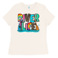 Bone river life kayaking Ladies Tee - Zillion Design Studio