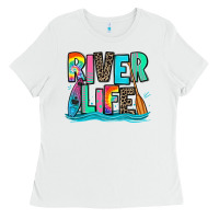 White river life kayaking Ladies Tee - Zillion Design Studio