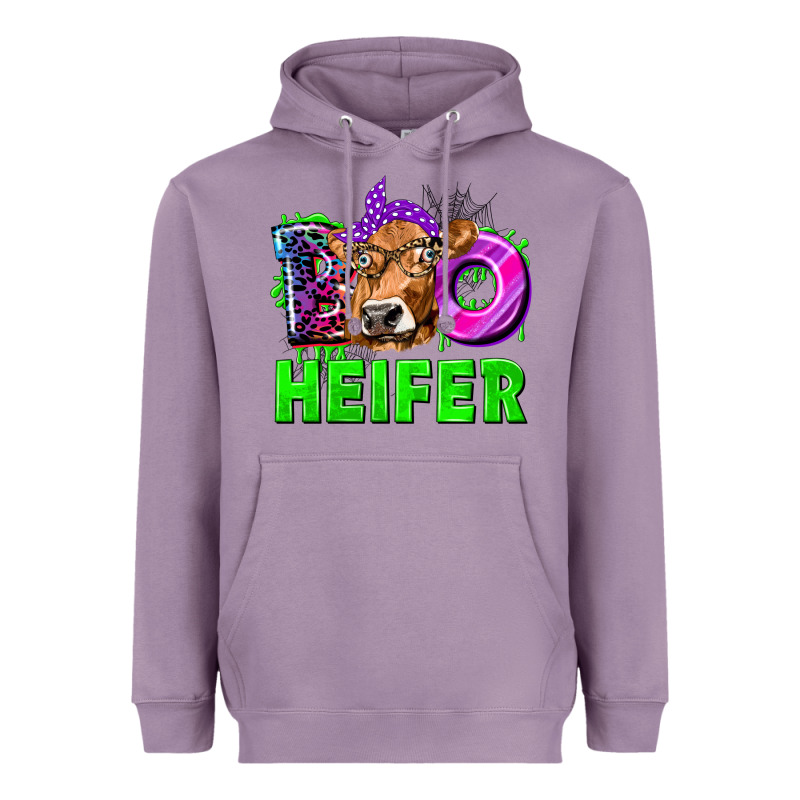 Boo Heifer Cow Heavyweight Hoodie by texasbilliewilder | Teevron