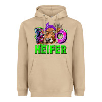 Mushroom Boo Heifer Cow Heavyweight Hoodie - texasbilliewilder