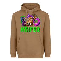 Toasted Coconut Boo Heifer Cow Heavyweight Hoodie - texasbilliewilder
