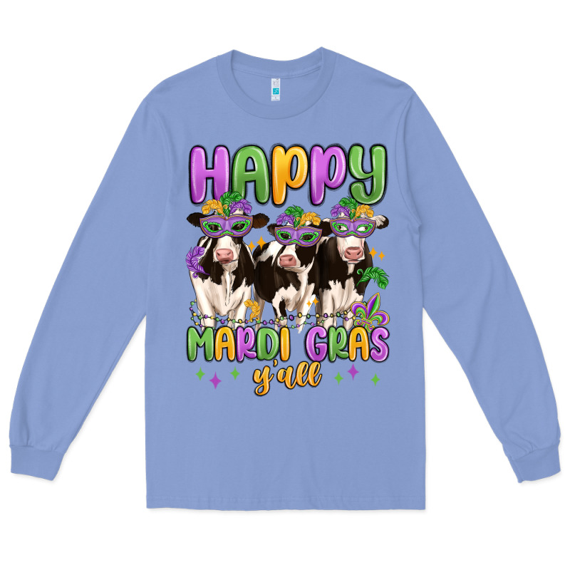 Happy Mardi Gras Y'all Long Sleeve Tee by MaliasSmallBusiness | Teevron