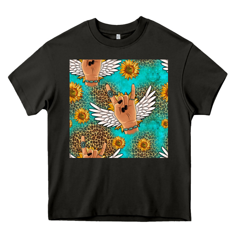 Rock N Roll Hands Seamless Pattern Heavy Core Tee by HRA Design Shop | Teevron
