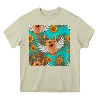 Mossy rock n roll hands seamless pattern Heavy Core Tee - HRA Design Shop
