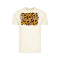 Vintage Arctic sunflower leopard background Vintage Tee - AdoDesignShop