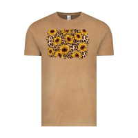 Vintage Camel sunflower leopard background Vintage Tee - AdoDesignShop