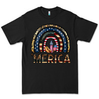 Black merica rainbow Premium Tee - CowhideDigitalArt