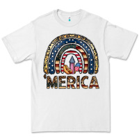 White merica rainbow Premium Tee - CowhideDigitalArt