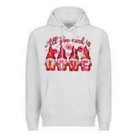 Dove Grey All you need is love gnomies Valentine's Day Premium Hoodie - HowdyJamesFarm