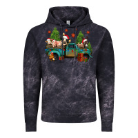 Cloud Black christmas farm animals truck Vintage Hoodie - Jasminsmagicworld