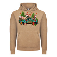 Christmas Farm Animals Truck Vintage Hoodie | Teevron