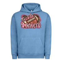 Pigment Pebble Blue Tackle cancer Football Urban Hoodie - FaDigitalArtStudio