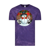 Cloud Purple western snowman christmas ornament Vintage Tee - Jasminsmagicworld