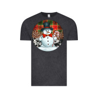 Western Snowman Christmas Ornament Vintage Tee | Teevron