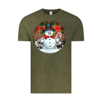 Vintage Olive western snowman christmas ornament Vintage Tee - Jasminsmagicworld