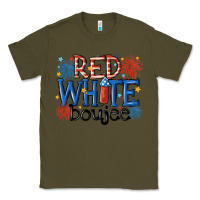 Army Green red white boujee Classic Tee - MaliasSmallBusiness