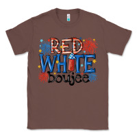 Chestnut red white boujee Classic Tee - MaliasSmallBusiness