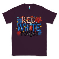 Plum red white boujee Classic Tee - MaliasSmallBusiness