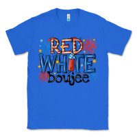 True Royal red white boujee Classic Tee - MaliasSmallBusiness