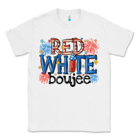 White red white boujee Classic Tee - MaliasSmallBusiness