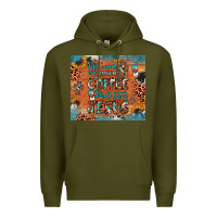 Army Green all i need is a little bit of coffee and o whole lot of jesus Premium Hoodie - JahusDesignShop
