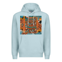 Blue Mist all i need is a little bit of coffee and o whole lot of jesus Premium Hoodie - JahusDesignShop
