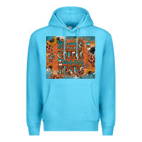 Ocean Blue all i need is a little bit of coffee and o whole lot of jesus Premium Hoodie - JahusDesignShop