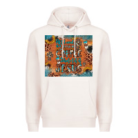 Pale Pink all i need is a little bit of coffee and o whole lot of jesus Premium Hoodie - JahusDesignShop