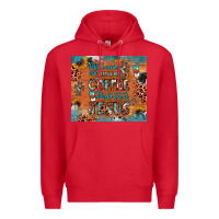 Red all i need is a little bit of coffee and o whole lot of jesus Premium Hoodie - JahusDesignShop