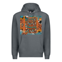 Rock all i need is a little bit of coffee and o whole lot of jesus Premium Hoodie - JahusDesignShop