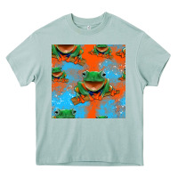 Arona funny frogs seamless pattern Heavy Core Tee - HRA Design Shop